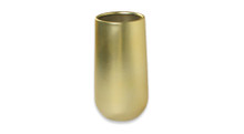 18 Pcs - 4 x 8 Inch Tall Ceramic Champagne Gold Vase