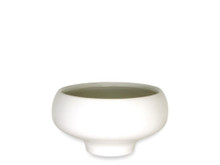 12 Pcs - 6 Inch Ceramic Matte White Planter Pot With Raised Base