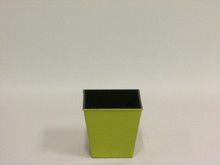 24 Pcs - Plastic 5 Inch Square Planter Pot Lime Green