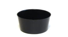 24 Pcs - Plastic 9 Inch Round Planter Glazed Black