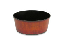8 Pcs - Plastic 14 Inch Round Tray Planter Burgundy