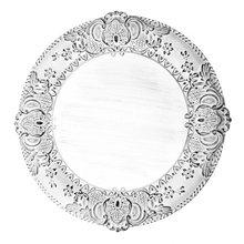 Case of 24 Victorian Melamine Charger Plate 13" - Black / Silver