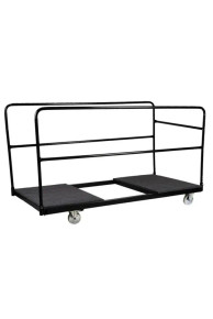 Extra Large Steel Banquet Table Cart for 16 Banquet TablesTables with Floor Protecting Wheels