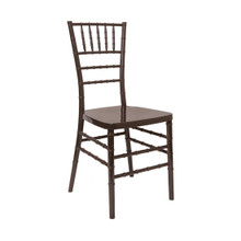 Fruitwood Resin Chiavari Chair Steel Frame Stackable Indoor/Outdoor