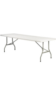 8 Foot (96″ x 30″) Rectangle Heavy Duty Plastic Folding Banquet Table Product