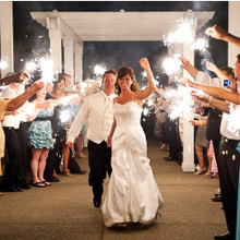 20 Inch Gold Wedding Sparklers - 120 Pieces