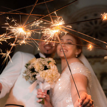 36 Inch Gold Wedding Sparklers - 144 Pieces