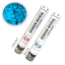 72 Pack 12" Air compressed Gender Reveal It's a Boy Confetti Cannon - Blue