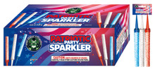 144-Piece 6 Inch Patriotic Party Cake & Bottle Sparklers