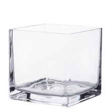 Glass Cube Vase 5" - 12 Pieces