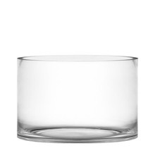 Glass Large Cylinder Vases 6" - 4 Pieces