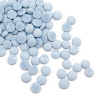 White Flat Glass Marbles - 3/4" Centerpiece Vase Filler Wedding Table Scatter & Crafts - 28 lbs (42 Cups, 2800 Pcs)