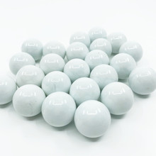 Large White Glass Gem Round Marbles Vase Filler 1" - 28 lbs