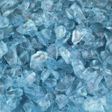 Light Blue Crushed Glass Gravel Vase Filler - 28 lbs