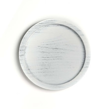Round Wood Tray 11" White Decorative Farmhouse Candle Plate -  10 Pcs