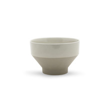 Unique Tapered Ceramic Bowl in Grey – 7.9" x 5.2" – 6 pcs/case