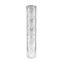 Silver Flecked 2.5" x 14" Glass Hurricane Open Base Candle Holder Chimney Tube - 12 Pieces