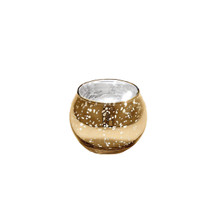 Mercury Bubble Bowl Vase / Votive Candle Holder – 3" – Gold Colors – Inner Pack 6 pcs / Full Case 72 pcs