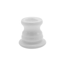 White 2" Sculpted Taper Candle Holder – 48 Pieces