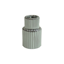 Silver 2.75" Art Deco Taper Candle Holder – 48 Pieces