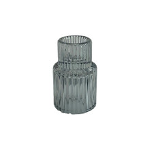 Smoke 2.75" Art Deco Taper Candle Holder – 48 Pieces