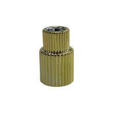 Gold 2.75" Art Deco Taper Candle Holder – 48 Pieces