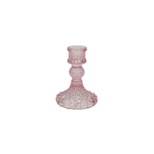 Pink 4.1" Harlequin Taper Candle Holder – 24 Pieces