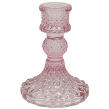Pink 4.1" Harlequin Taper Candle Holder – 24 Pieces