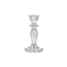 Clear 6.12" Large Clear Regal Taper Candle Holder – 24 Pieces