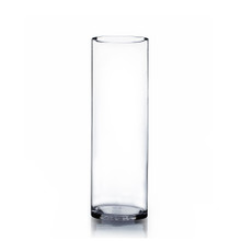 Clear Cylinder Glass Vase – 5" x 16" – 6 pcs/case