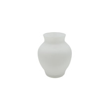 Matte White Dunham Urn Vase, Machine Blown – 6.25" – 12 pcs/case