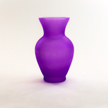 9" Frosted Purple Glass Classic Ginger Jar - 12 Pieces