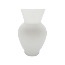 10.6" Frosted White Glass Classic Ginger Jar - 6 Pieces