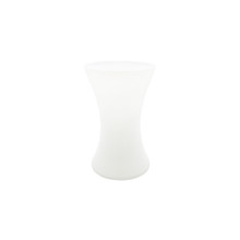 Matte White Rosario Vase, Machine Blown – 7.75" – 9 pcs/case