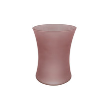 Frosted Pink Rosario Vase, Machine Blown – 8" – 6 pcs/case