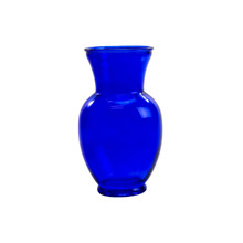 9" Blue Glass Ginger Jar - 12 Pieces