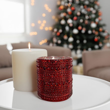 Red Bubble Mercury Votive Candle Holder – 3.1" – 72 pcs/case (Inner Pack of 6)