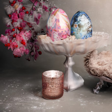 Rose Gold Bubble Mercury Votive Candle Holder – 3.1" – 72 pcs/case (Inner Pack of 6)