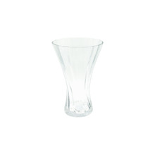 Flared Fluted Twist Vase – 8" – Clear – 12 pcs/case