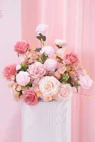 2pcs Pink Rose Table Centerpieces Wedding Event Banquet Supplies – 1.47ft × 1.31ft