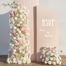 Pink White 5D Wedding Backdrop Floral Arrangement – 2pcs Floor Flowers
