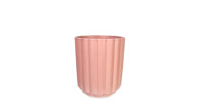 12 Pcs - 5 Inch Ceramic Matte Terracotta Flutted Pot