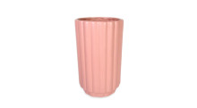 12 Pcs - 5 Inch Ceramic Matte Terracotta Flutted Vase