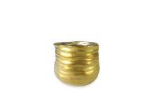 18 Pcs - 4 Inch Ceramic Matte Gold Pot with A Small Spout