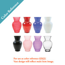 12 Pcs - 9 Inch Rose Bouquet Vase, Machine Pressed Red