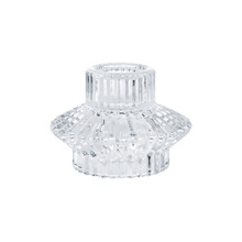 48 Pcs - 3.1 Inch Clear Bespoke Taper, Tealight & Votive Candle Holder Clear