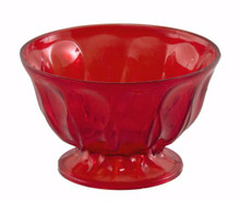48 Pcs - 6" Candy Dish - Ruby Plastic