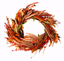 Case of 10 - 22" Heather W/Berries Wreath