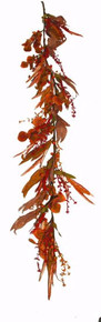 Case of 4 - 5' Heather W/Berry Garland