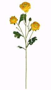 Case of 12 - 28" Yellow Ranunculus Spray